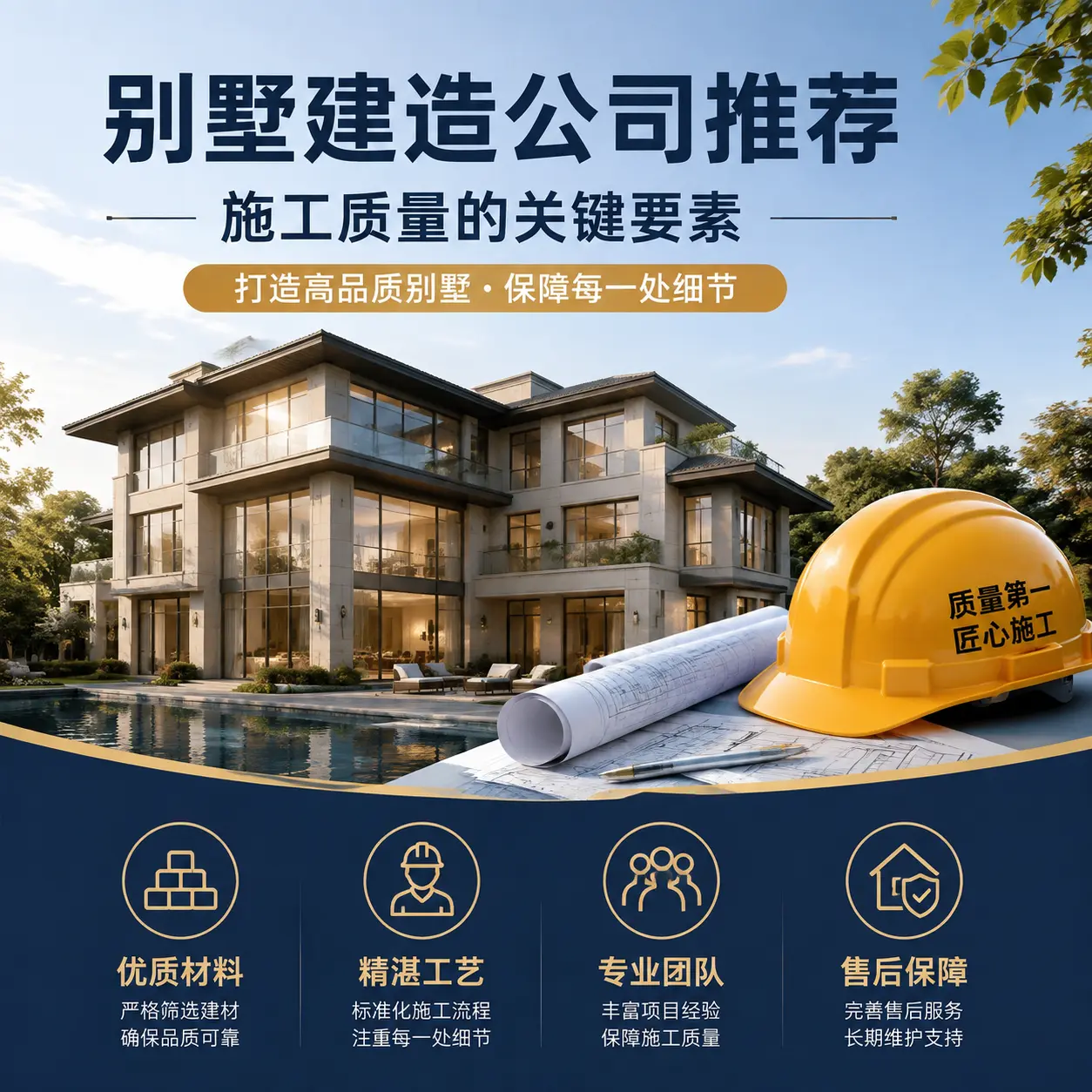 别墅建造公司推荐： 思南 施工质量的关键要素