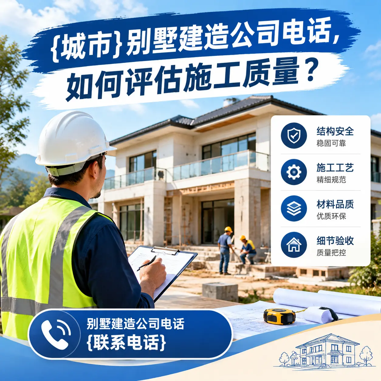思南别墅建造公司电话，如何评估施工质量？