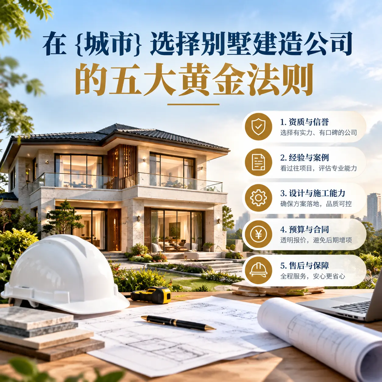 在 思南 选择别墅建造公司的五大黄金法则
