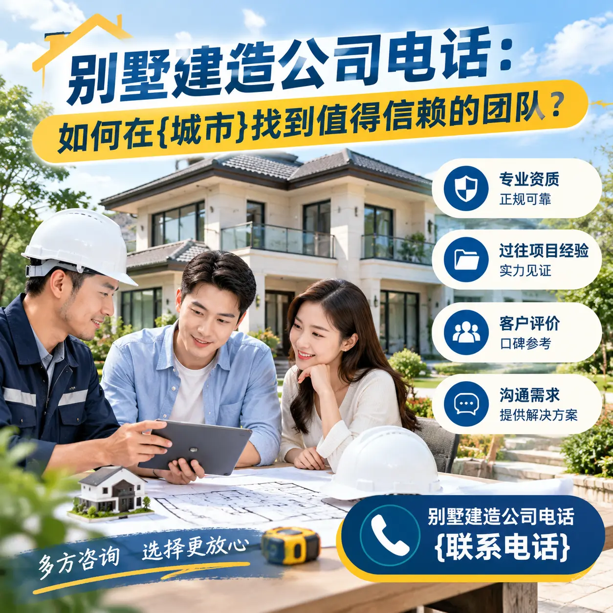 别墅建造公司电话：如何在思南找到值得信赖的团队？