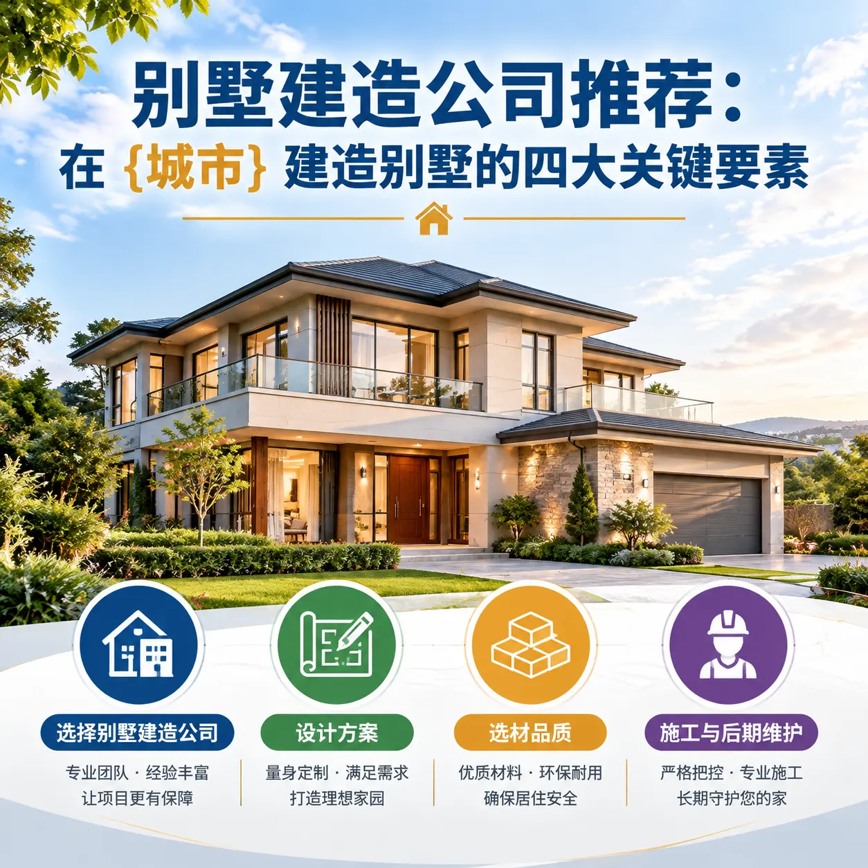 别墅建造公司推荐：在 思南 建造别墅的四大关键要素