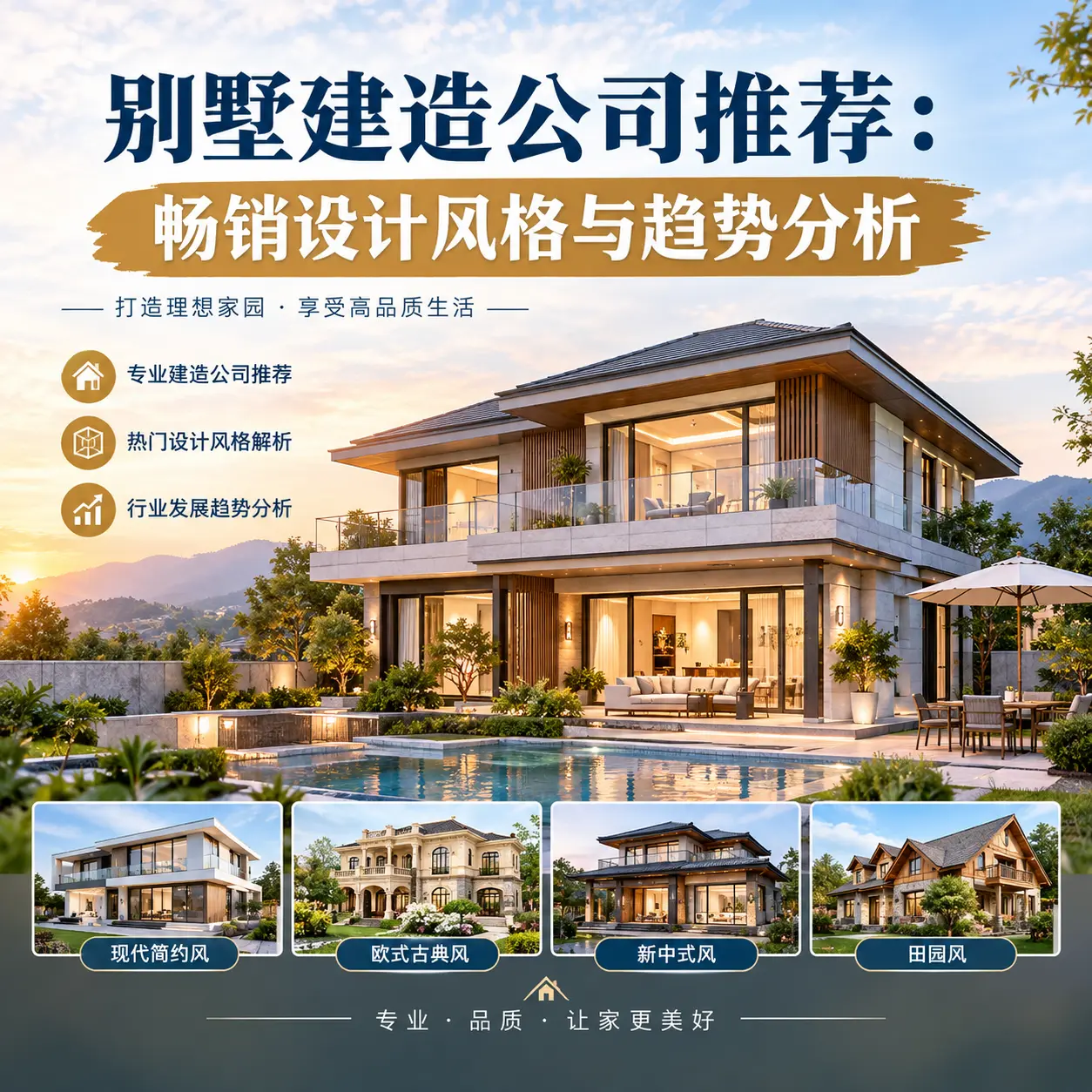 别墅建造公司推荐: 思南 畅销设计风格与趋势分析