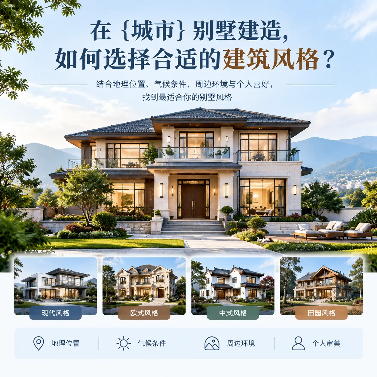 在 思南 别墅建造,如何选择合适的建筑风格?
