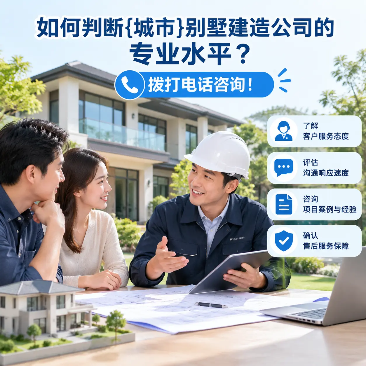 如何判断思南别墅建造公司的专业水平？拨打电话咨询！